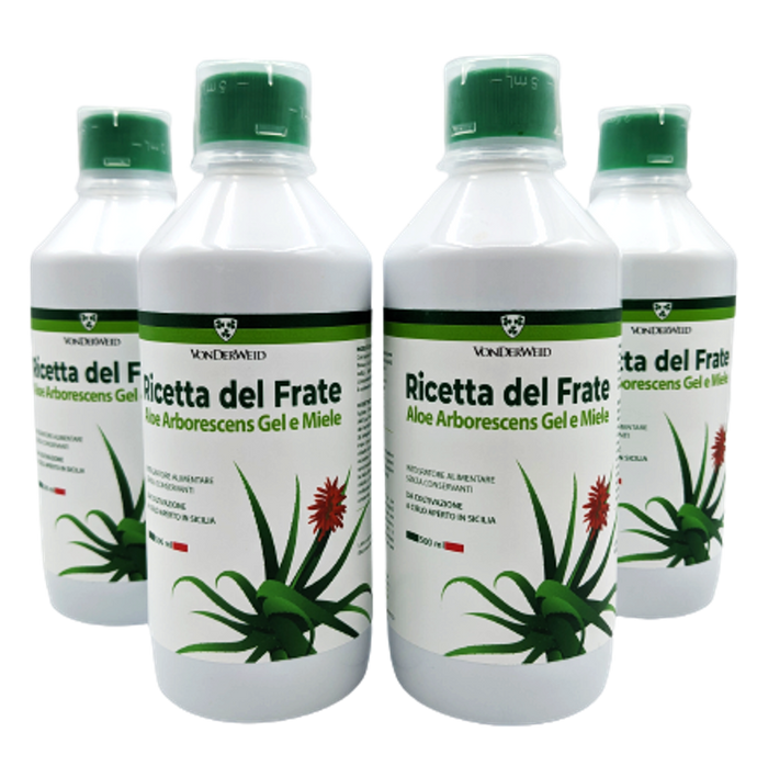 Aloe Arborescens Recette Zago - 500ml X 4 - Haute qualité