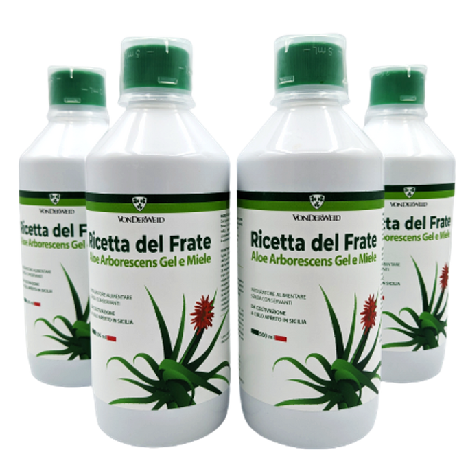 Aloe Arborescens Recette Zago - 500ml  X 4 - Haute qualité
